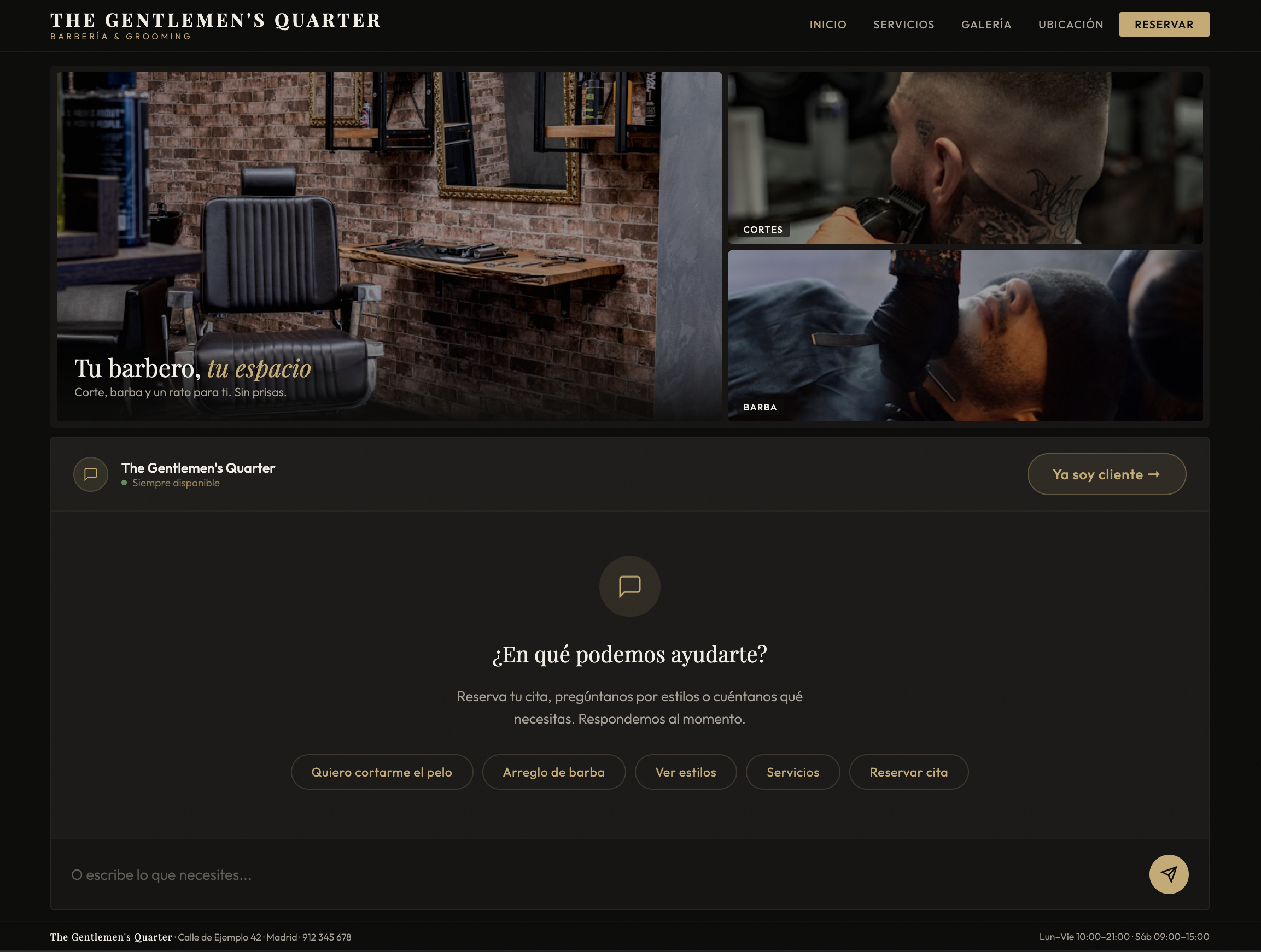 Demo barbería